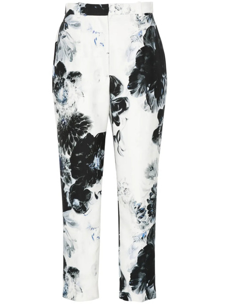 Alexander Mcqueen High-waisted Trousers - White 