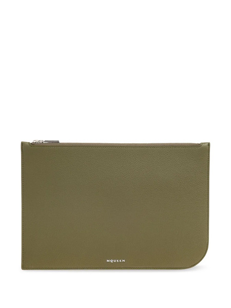  Alexander Mcqueen Leather Clutch Bag - Green 