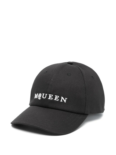  Alexander Mcqueen Logo-embroidered Baseball Cap - Black 