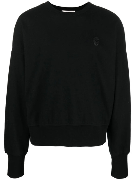  Alexander Mcqueen Logo-patch Wool Sweatshirt - Black 