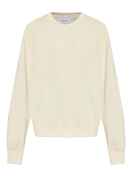  Alexander Mcqueen Logo-print Sweatshirt - Neutrals 