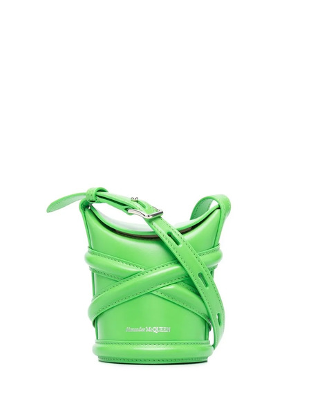  Alexander Mcqueen Micro The Curve Cross Body Bag - Green 