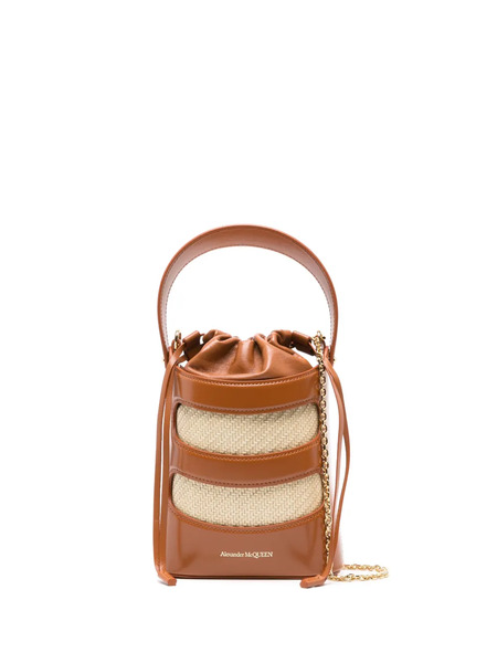  Alexander Mcqueen Mini Rise Bucket Bag - Brown 