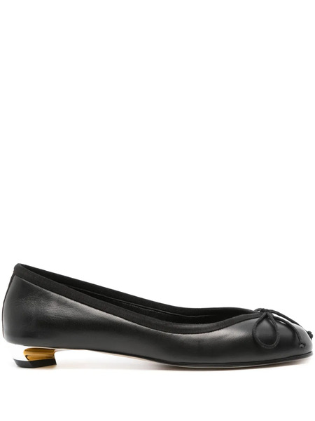  Alexander Mcqueen 20mm Armadillo Ballet Flats - Black 