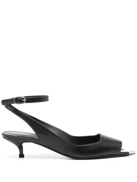  Alexander Mcqueen 40mm Punk Pumps - Black 