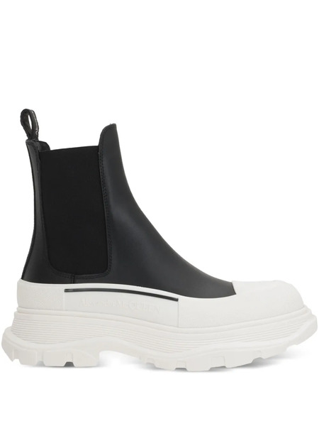  Alexander Mcqueen 50mm Tread Slick Chelsea Boots - Black 