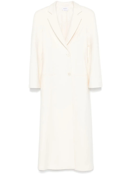  Alexander Mcqueen Moulded-shoulder Double-breasted Coat - Neutrals 