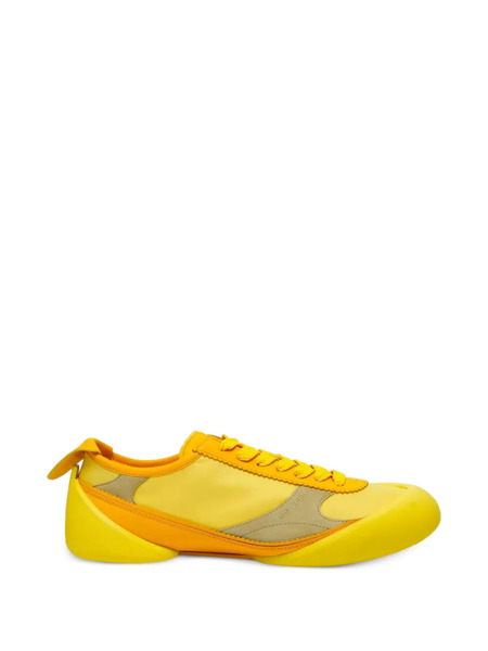 Alexander Mcqueen Panelled Lace-up Sneakers - Yellow 