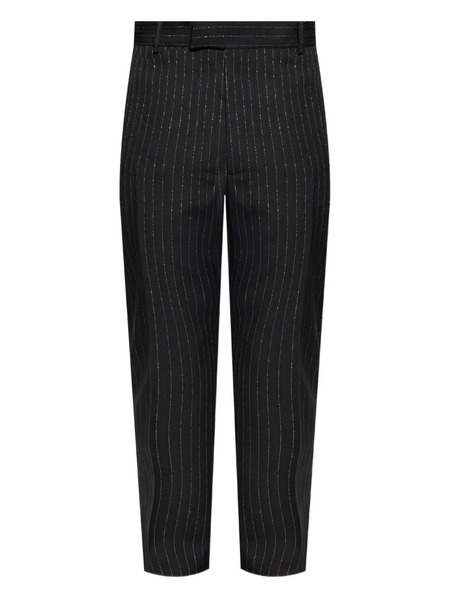  Alexander Mcqueen Pinstripe-pattern Trousers - Black 