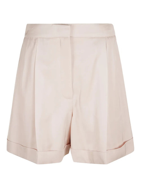  Alexander Mcqueen Pleated Cuffed-hem Shorts - Neutrals 
