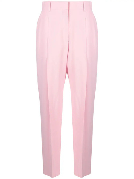  Alexander Mcqueen Pleated High-rise Tailored Trousers - Pink 