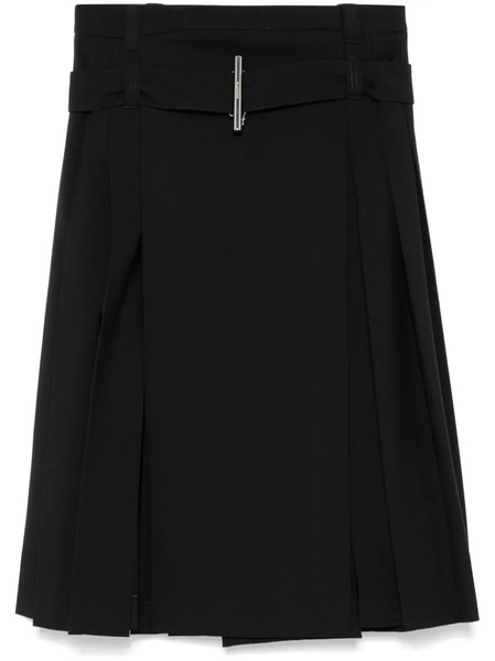  Alexander Mcqueen Pleated Midi Skirt - Black 