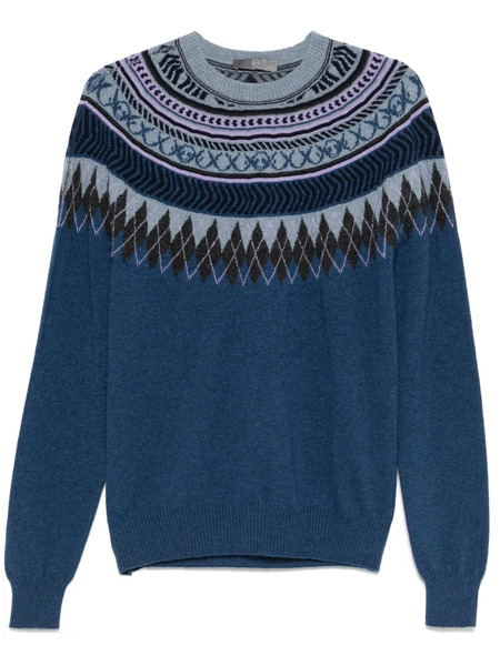  Alexander Mcqueen Pre-owned 2010s Intarsia-pattern Sweater - Blue 