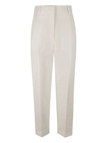  Alexander Mcqueen Pressed-crease Trousers - White 