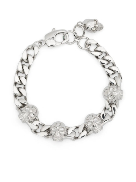  Alexander Mcqueen Skull Chain Bracelet - Silver 