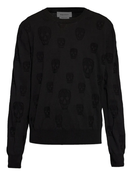  Alexander Mcqueen Skull-pattern Sweater - Black 