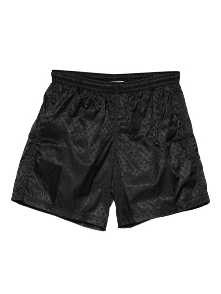  Alexander Mcqueen Skull-pattern Swim Shorts - Black 