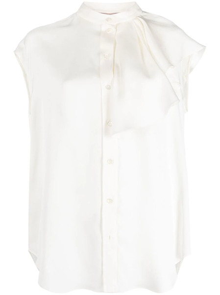  Alexander Mcqueen Sleeveless Ruffled Blouse - White 