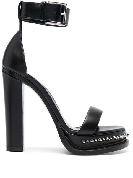  Alexander Mcqueen Spiked-sole High-heel Sandals - Black 