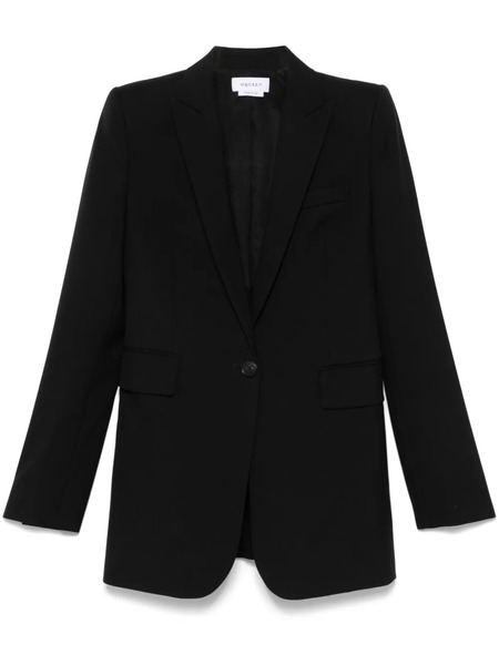  Alexander Mcqueen Stacked Blazer - Black 
