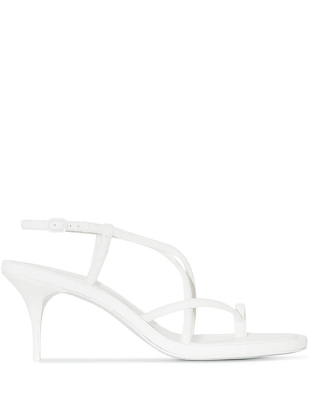  Alexander Mcqueen Strap-detail Open-toe Sandals - White 