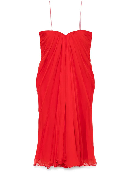  Alexander Mcqueen Strapless Dress - Red 