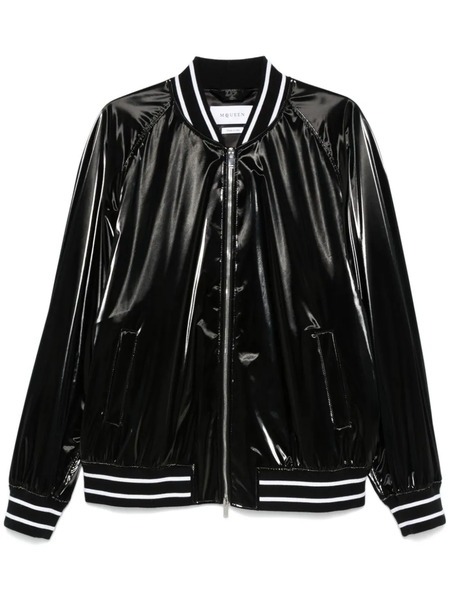  Alexander Mcqueen Striped-trim Bomber Jacket - Black 