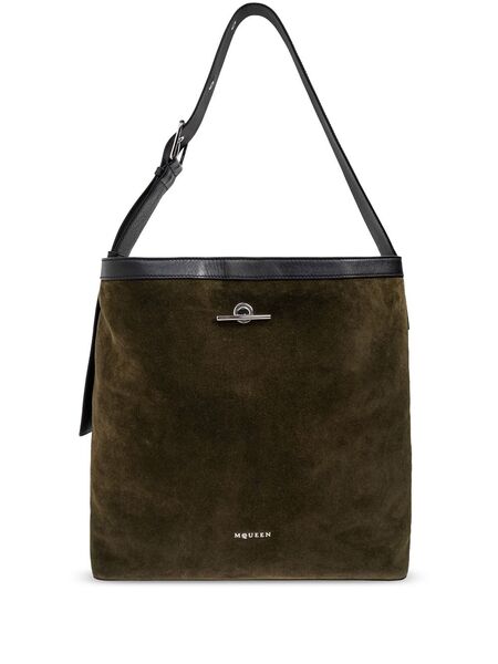  Alexander Mcqueen Suede Tote Bag - Green 