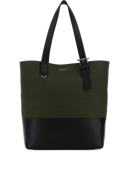  Alexander Mcqueen T-bar Buckle Shoulder Bag - Green 