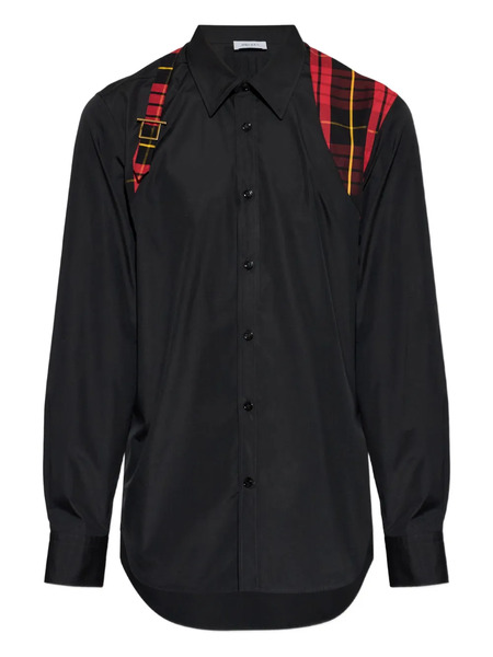  Alexander Mcqueen Tartan-pattern Shirt - Black 