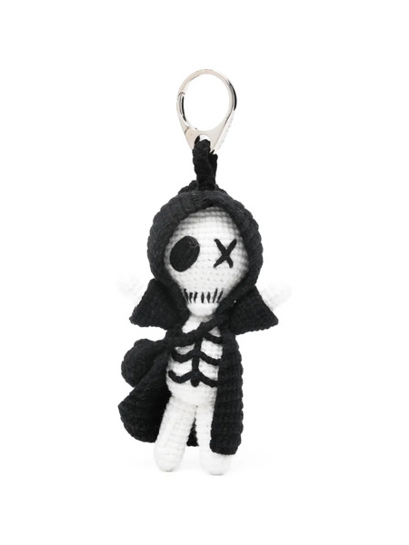  Alexander Mcqueen The Doll Sid Skeleton Charm Keyring - White 