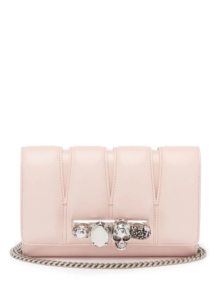  Alexander Mcqueen The Slash Leather Clutch Bag - Pink 