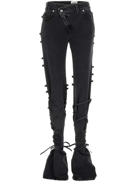  Alexander Mcqueen Tied Jeans - Black 