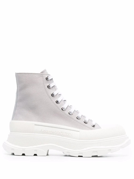  Alexander Mcqueen Tread Slick Boots - Grey 
