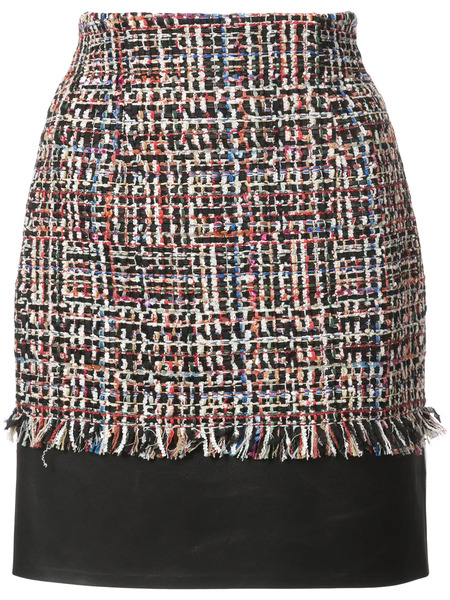  Alexander Mcqueen Tweed Mini Skirt - Multicolour 