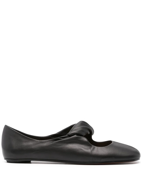  Alexander Mcqueen Twist-detailing Ballet Flats - Black 