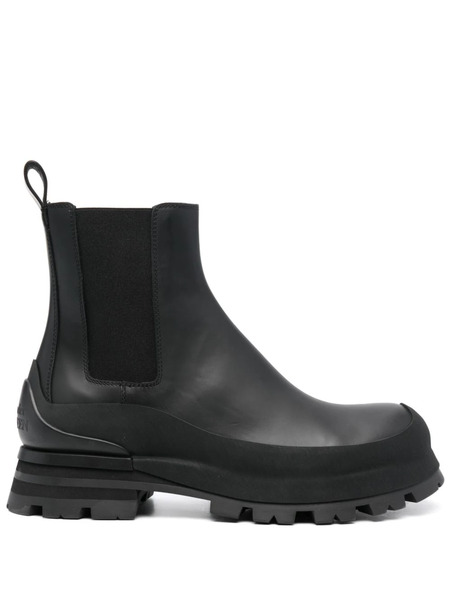  Alexander Mcqueen Wander Leather Chelsea Boots - Black 