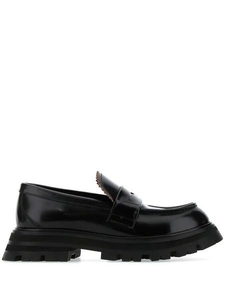  Alexander Mcqueen Wander Leather Loafers - Black 