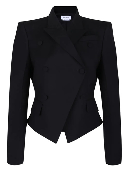  Alexander Mcqueen Wool Blazer - Black 