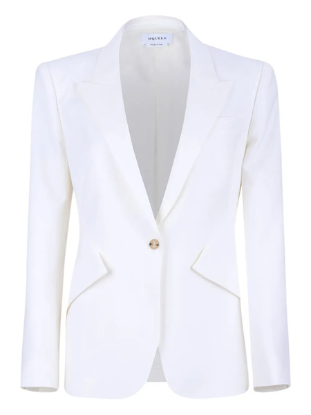  Alexander Mcqueen Wool Blazer - White 