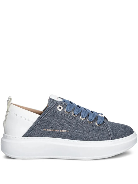  Alexander Smith Lace-up Platform Sneakers - Blue 