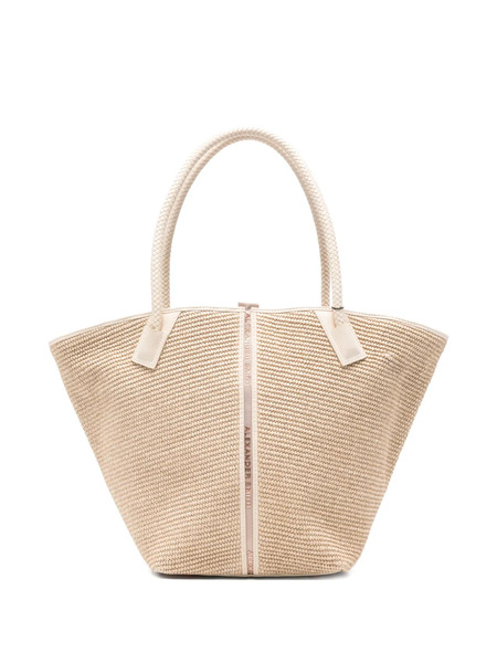  Alexander Smith Large Lauren Braided Tote Bag - Neutrals 
