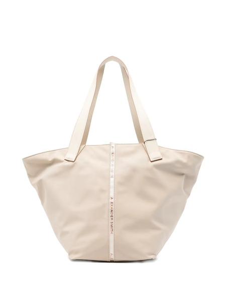  Alexander Smith Large Lauren Logo-detail Tote Bag - Neutrals 