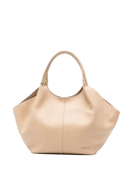  Alexander Smith Large Rachel Leather Tote Bag - Neutrals 