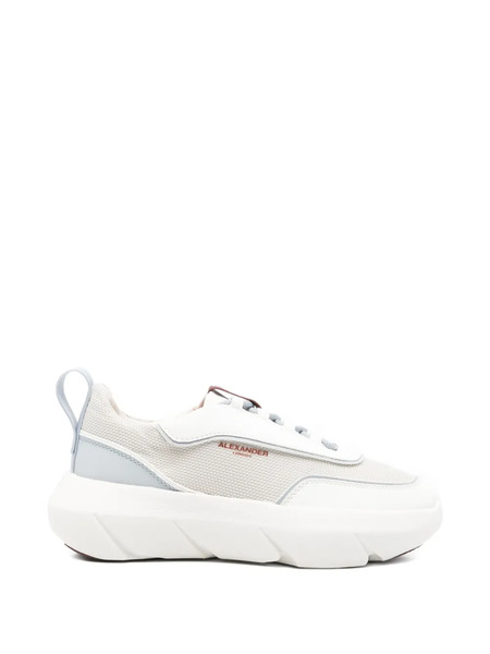  Alexander Smith Leather Panelled Sneakers - Grey 