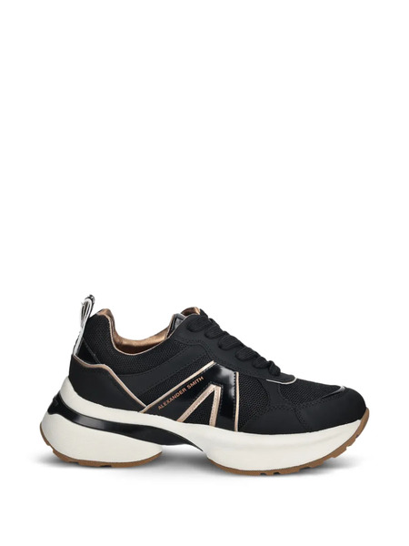  Alexander Smith Victoria Metallic Panelled Sneakers - Black 