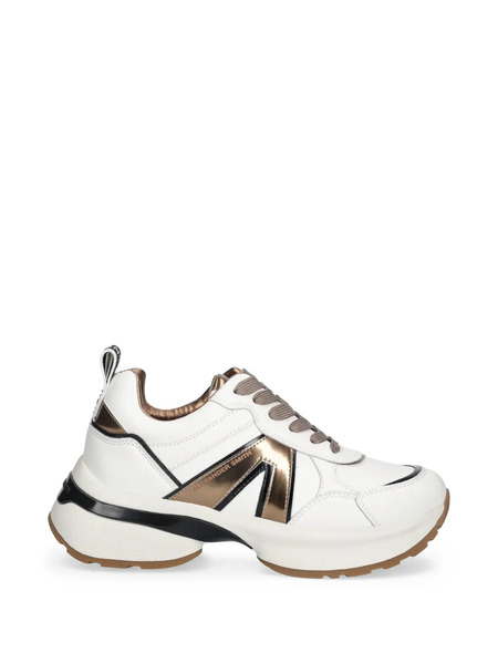  Alexander Smith Victoria Metallic-trim Sneakers - White 