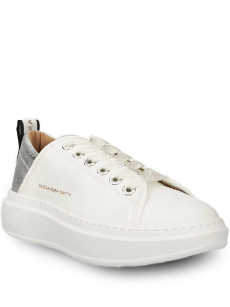  Alexander Smith Wembley Metallic-panel Sneakers - White 