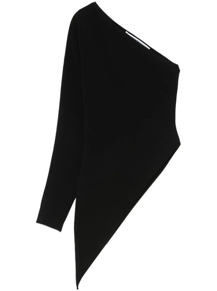  Alexander Wang Asymmetric Long-sleeve Top - Black 