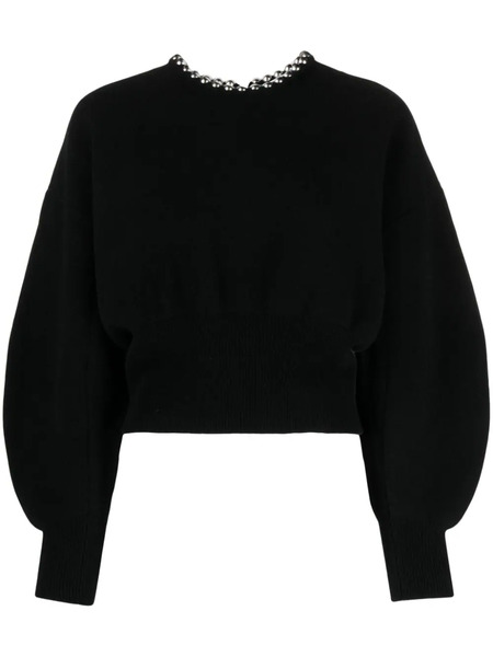  Alexander Wang Ball Chain Embellished Jumper - Black 